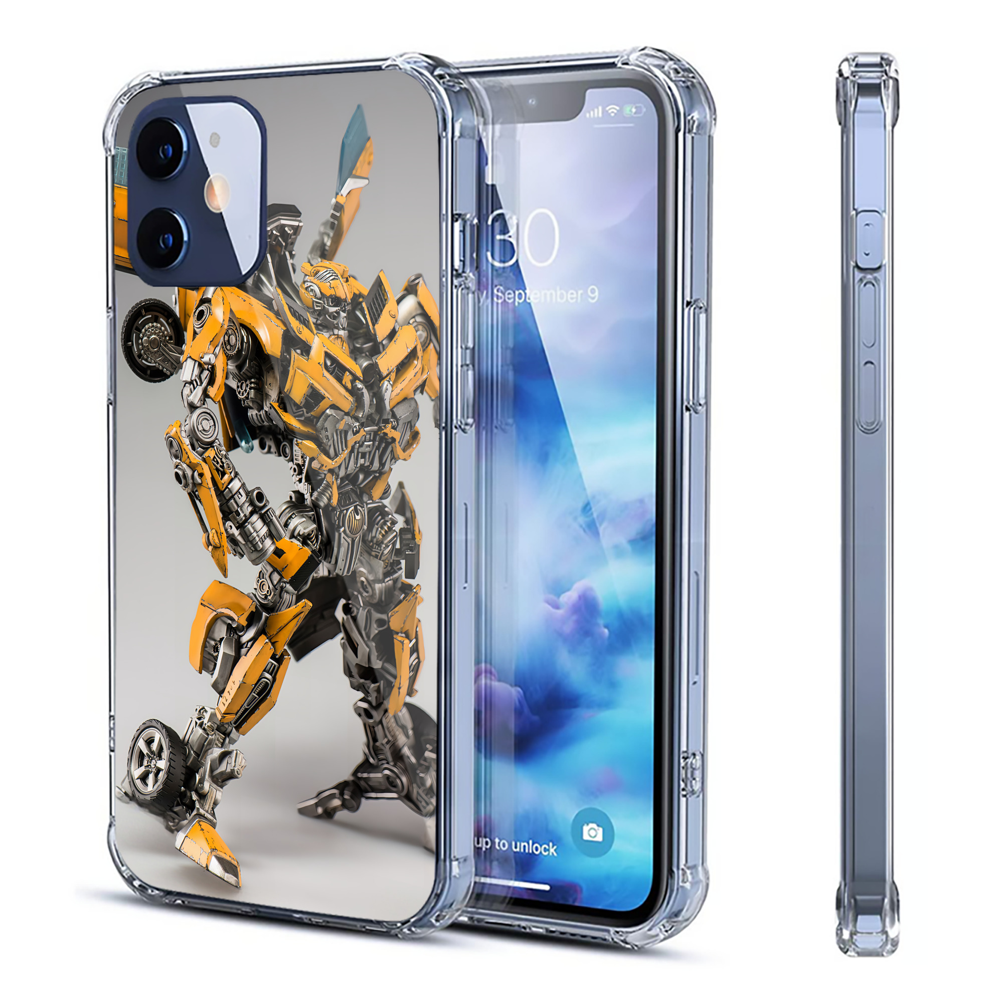 （画像用） Transformers トランスフォーマー 【iPhone 12シリーズ対応】透明スマホケース（クリアソフトケース）